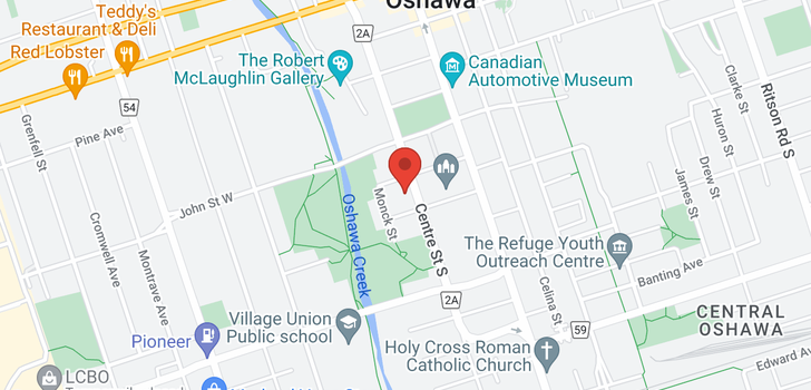 map of 180 Centre  St S